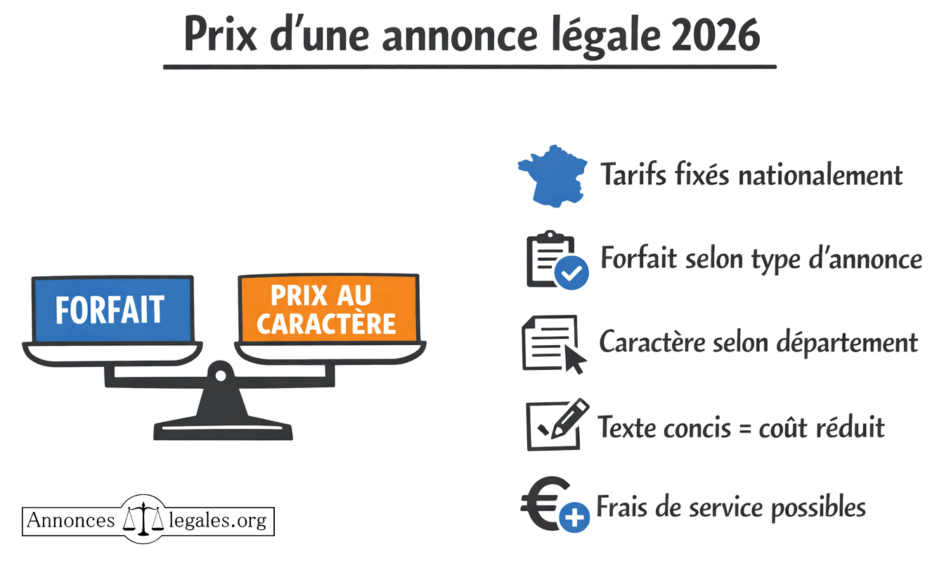 infographie prix annonce légale